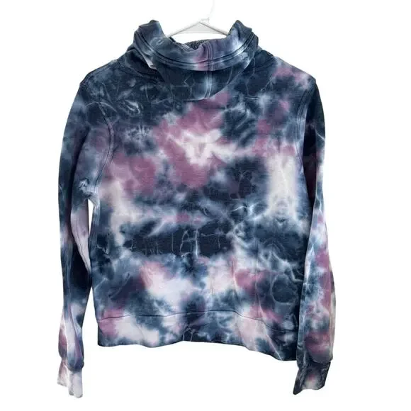 Aviator Nation Women's Small Ninja Pullover Hoodie Tie Dye Kangaroo Pocket - Picture 9 of 9